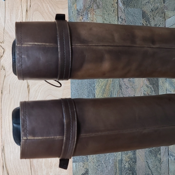 Louis Vuitton Distressed Riding Boots Sz 37 1/2 - Picture 8 of 13